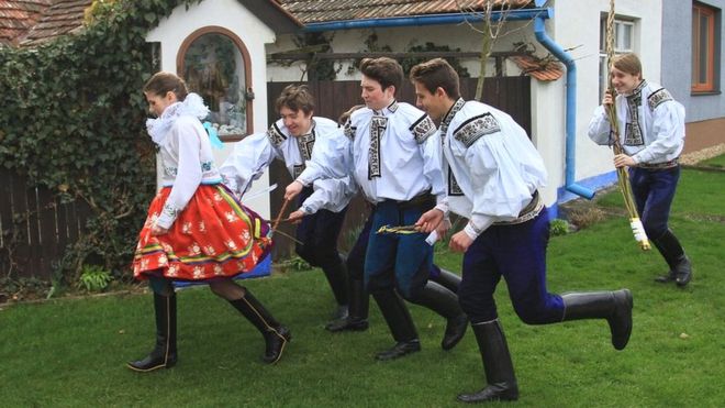 Easter whipping in Czech
