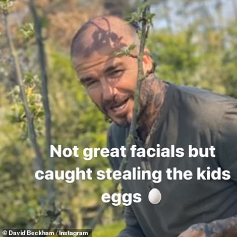 David Beckham shaved his head