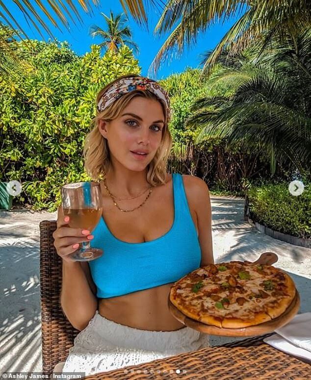 Ashley James in a throwback pic