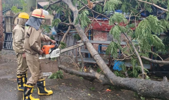 Heavy Rainfall, Strong Winds Strike Odisha's Bhadrak Ahead Of Amphan landfall